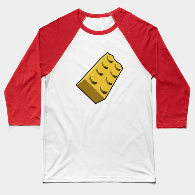 Lego Brick - Yellow Baseball T-Shirt by Hell Creek Studios